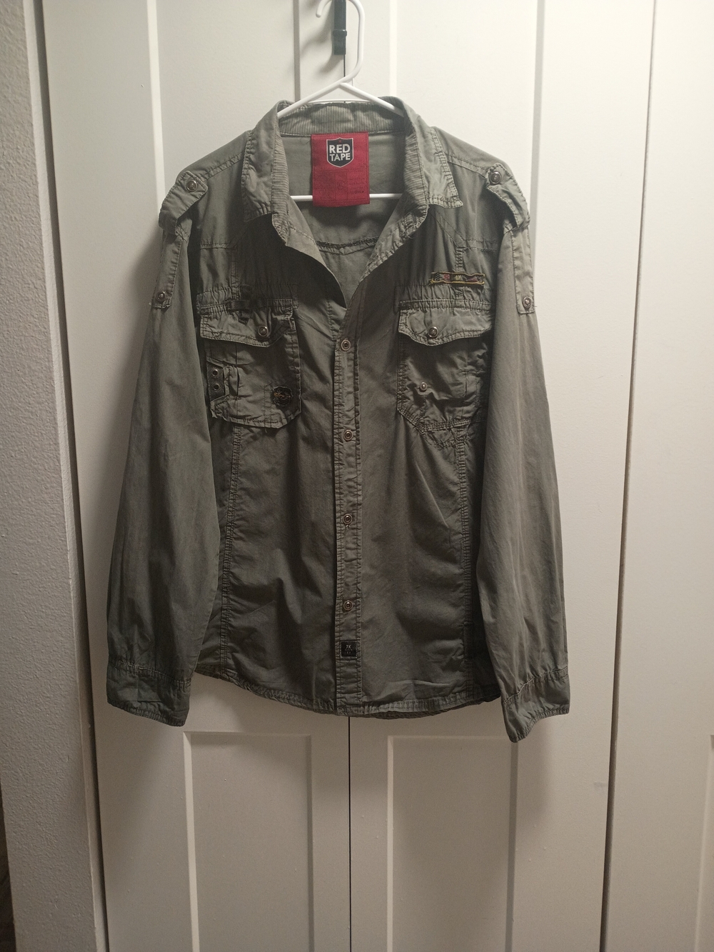 Red Tape Men's Olive Green Military Field Jacket